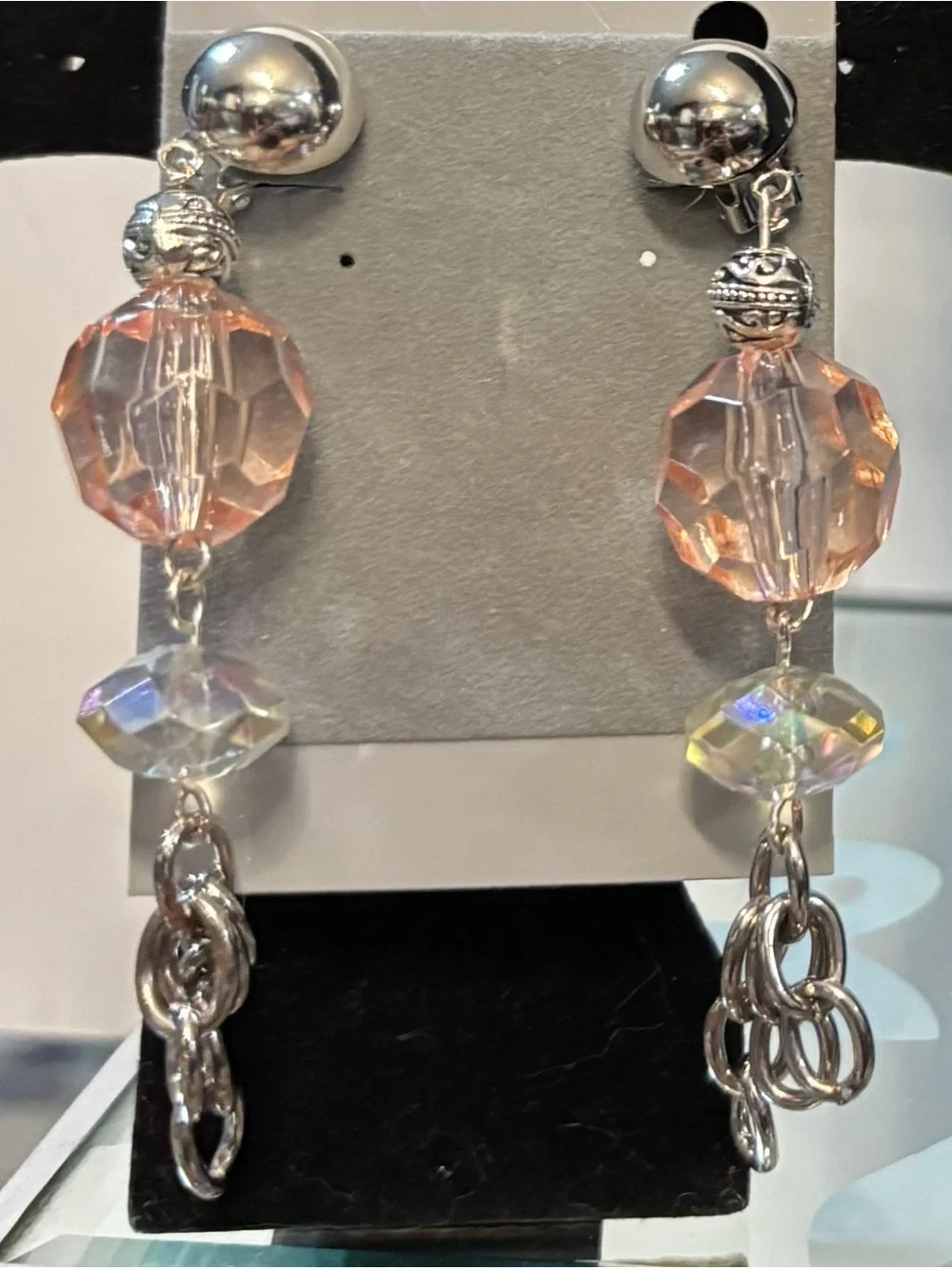 Multi-Layered Pink and Mixed Metal Hand Beaded Women's Necklace